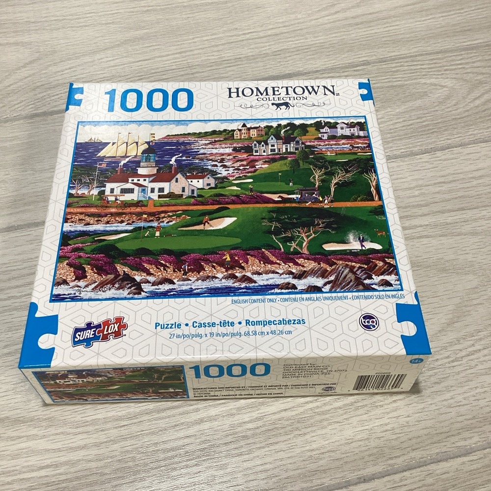 TCG SURELOX 1000 Pieces 27" x 19" Hometown Coll. Golf Course *Factory Sealed*